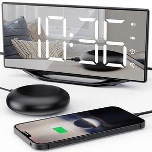 Dual Extra Loud Alarm Clock for Heavy Sleepers, Vibrating Alarm Clock with Be... - Picture 1 of 9