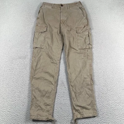 American Eagle Cargo Pants Mens 28x28 Beige Flex Cotton Utility Paratrooper - Image 1 of 4