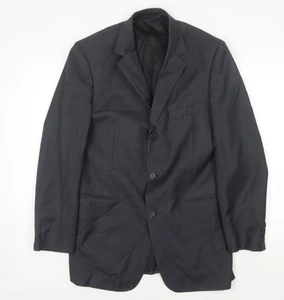 Yves Saint Laurent Men's Grey Striped Suit Jacket 50R - Picture 1 of 12