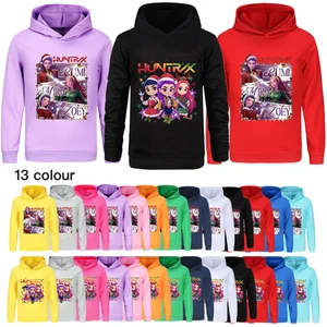 Kids Girls Devil Hunters Christmas Hoodie Kpop Casual Sweatshirt Top Xmas Gifts - Picture 1 of 52