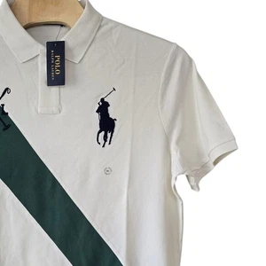 Neu Polo Ralph Lauren Classic Fit Big Pony Poloshirt XXL Herren weiß grün - Bild 1 von 10