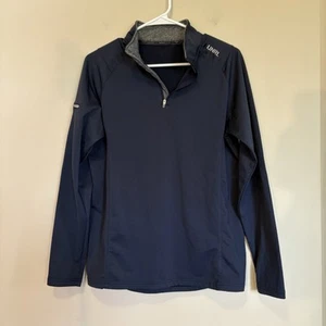 UNRL Elite 1/4 Zip Mens Size Small Navy Blue Stretch Quarter Zip - Picture 1 of 7