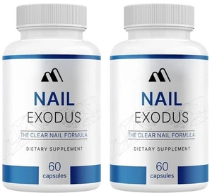 (Paquete de 2) Cápsulas de éxodo de uñas para pies más sanos - Fórmula de uñas Vitality Clear - Imagen 1 de 6