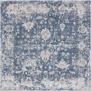 Portland Central Blue 6 ft. x 6 ft. Square Area Rug - Picture 1 of 11