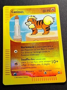 Caninos 80/147 Reverse Wizards Aquapolis Carte Pokémon FR - Picture 1 of 12