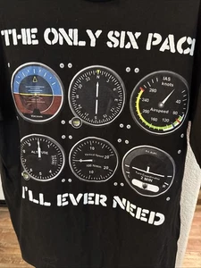 Port Co The Only Six Pack I’ll Ever Need T-Shirt Short Sleeve Mens Size L Gb1 - Picture 1 of 4