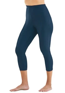 Swim 365 Women's Plus Size Swim Capri - Picture 1 of 7