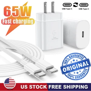 65W Original Fast Wall Charger+Type C Cable For Google Pixel 9 8 7 6 5 4 3 Pro a - Picture 1 of 14