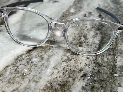 Oakley HSTN OX8139 Sunglasses FRAMES  Polished Clear (813907) green USED  - Image 1 of 4