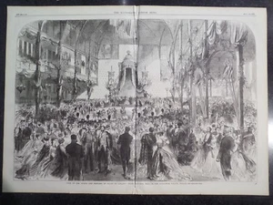 Dublín Irlanda Palacio de Exposiciones Príncipe Princesa de Gales 1868 - Imagen 1 de 1