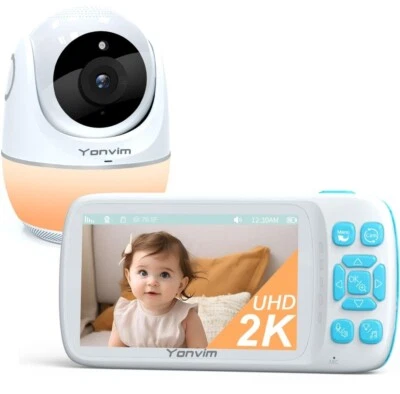Yonvim Baby Monitor 2K con telecamera, Baby Monitor 5 UHD - Bild 1 von 4