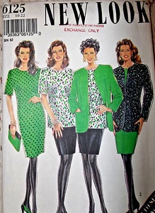 VINTAGE SIMPLICITY NEW LOOK WOMEN'S #6125 SZ 10-22 UNCUT - Picture 1 of 2