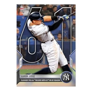 Aaron Judge 61st HR Homerun 2022 Topps Now Card #975 IN HAND - Picture 1 of 2