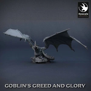 Drago Verde Young A3 - Goblin Avidità e Gloria - Miniature in scala - da tavolo - Foto 1 di 6