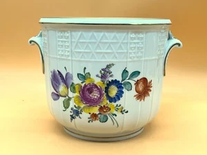 Large Dresden Porcelain Carl Thieme hand painted jardiniere / plant pot. c1920. - Picture 1 of 8
