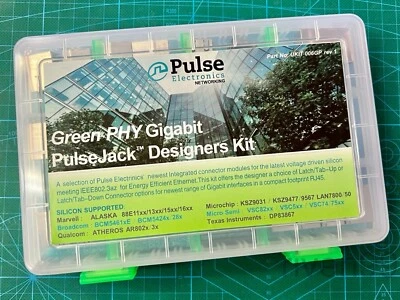 Pulse Gigabit Ethernet Green PHY RJ45 1x1, 1x2, 1x4 PulseJack Design Kit, 21pcs - Image 1 of 4