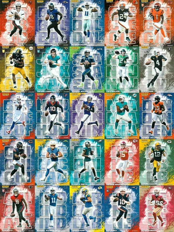 2021 PANINI INSTANT MY CITY NFL CARDS #1 - 32 SINGLES / YOU PICK IN STOCK 1/1130 - Image 1 of 2