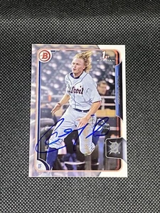 Cam Gibson Detroit Tigers 2015 Bowman 1st Paper Signed Auto Card #20 ~ COA - Picture 1 of 3