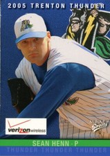 2005 Trenton Thunder SEAN HENN RC YANKEES FORT WORTH TX