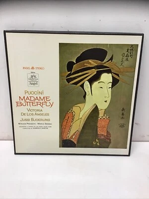 3xLP Box Set Puccini: MADAME BUTTERFLY Angel Stereo 3604 C/L  1962 W/ Booklet - Image 1 of 4