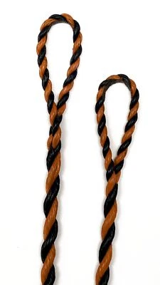 Flemish Longbow Bowstring - D97 - Black & Tan - Image 1 of 3