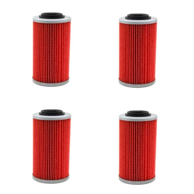 4Pack Oil Filters for Aprilia ETV1000 Can-Am Spyder RT-S RS-S 998 BUELL 1125R - Image 1 of 2