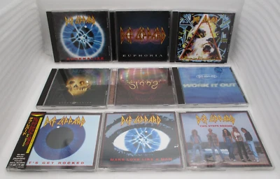 Def Leppard 9CDs Adrenalize,Euphoria,Hysteria,Retro Active Japan Version - Bild 1 von 4