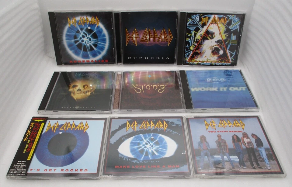 Def Leppard 9CDs Adrenalize,Euphoria,Hysteria,Retro Active Japan Version - Bild 1 von 4