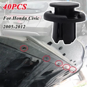 40 Stck. für Honda Civic 2005-2012 Stoßstange Gitter Motor unter Ablage Verkleidung Clips - Bild 1 von 7