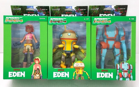 EDEN Super7 Netflix/Youtube Sara, A37, E92 Wave 1 Lot/Set of 3 NIB Cover
