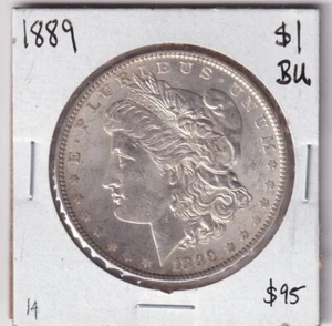 1889 - US Morgan Silver Dollar - Brilliant Uncirculated! Nice coin! - Picture 1 of 2