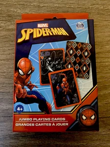 🕷 SPIDER-MAN - MARVEL JUMBO PLAYING CARDS For Age 4+ Gamers A3 - Picture 1 of 6