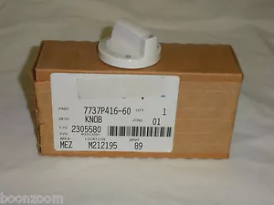 7737P416-60 RANGE TOP BURNER KNOB BISQUE WHIRLPOOL BRAND NEW - Picture 1 of 3