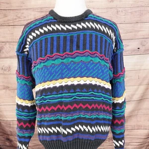 VINTAGE ETCHINGS I C COOGI STYLE COSBY BIGGIE PULLOVER HERREN GR. XL **FADED - Bild 1 von 5
