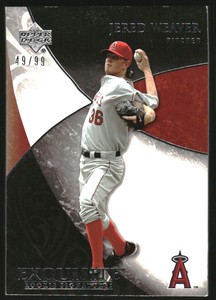 2007 Exquisite Collection Rookie Signatures #84 Jered Weaver /99