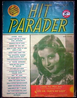 Винтажный журнал Hit Parader 1950-х годов, обложка Gloria DeHaven, публикация Charlton - Изображение 1 из 2