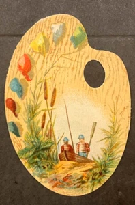 Clintonville CT Trade Card Artists Pallete Geo. Vibbert & Co. SHIPS FREE - Picture 1 of 2