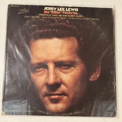 JERRY LEE LEWIS "The Killer Rocks On" Vinyl LP (1972, Mercury) SRM-1-637 VG+/VG+ Foto 1 de 4