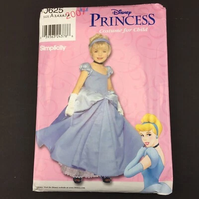 Simplicity 9383 HALLOWEEN COSTUME Pattern Disney Princess CINDERELLA ~ Child 3-8 - Image 1 of 4