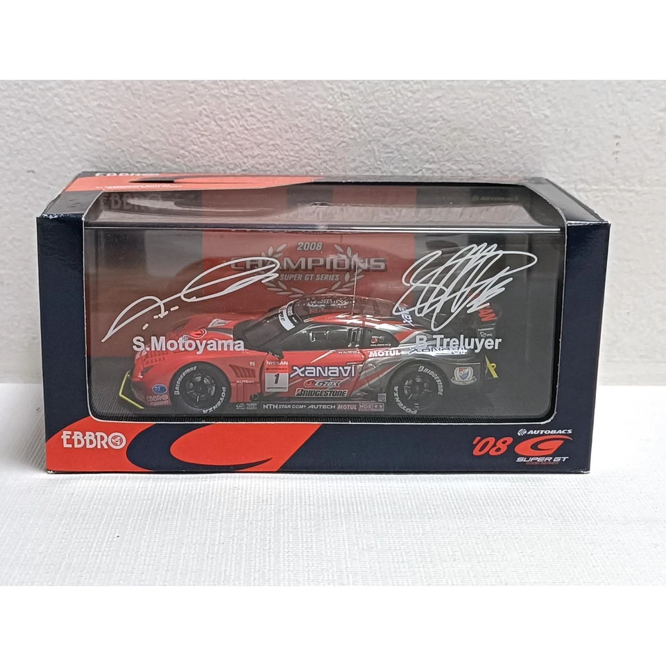 NISSAN SUPER GT 500 XANAVI NISMO GT-R 2008 #1 MOTOYAMA TRELUYER EBBRO 1:43 - Immagine 1 di 4