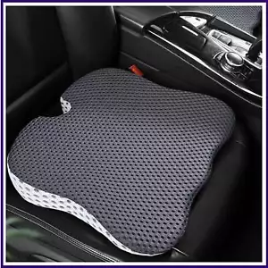 Car Seat Cushion Gel Infused Memory Foam Cushion for Driver Hip Pressure Relief - Picture 1 of 7