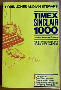Timex Sinclair 1000 Programs Games And Graphics Book 1982 Computer Manual - Picture 1 of 7