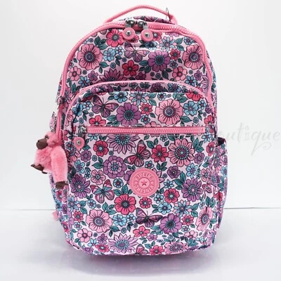 Kipling Seoul Mochila Bolso de Viaje para Laptop KI0451 Poliéster Sweet Grove Nuevo con Etiquetas $134 Foto 1 de 4