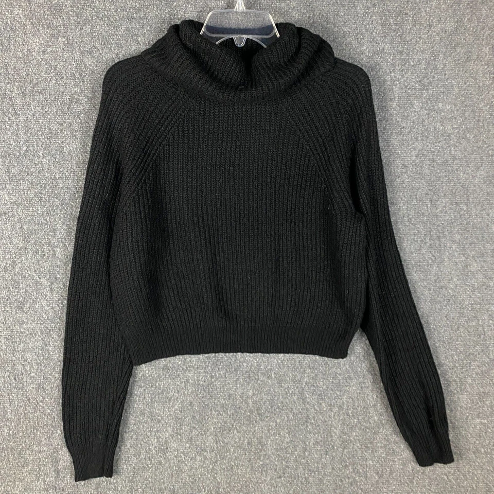 Suéter Brave Soul Para Mujer Pequeño Pullover Negro 100% Acrílico Tejido S Foto 1 de 4