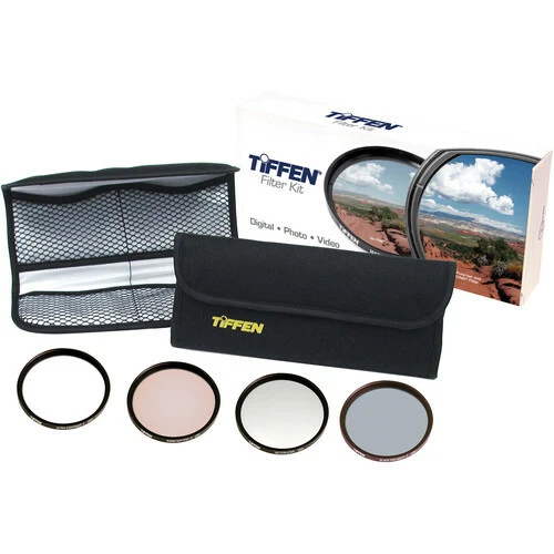 Tiffen 82mm Hollywood FX Classic Filter Kit - 4 Filters & Pouch - #82HFXK1 - Image 1 of 4