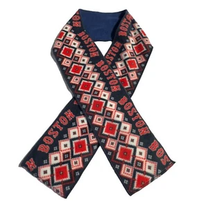 "Envoltura de bufanda reversible azul Boston rojo a cuadros 58"" x 6""" - Imagen 1 de 5