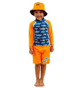 Set da nuoto UV SKINZ per ragazzi 3 pezzi con protezione solare UPF 50+ - Foto 1 di 6