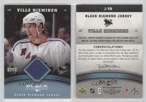 2006-07 Upper Deck Black Diamond Jersey Ville Nieminen #J-VN