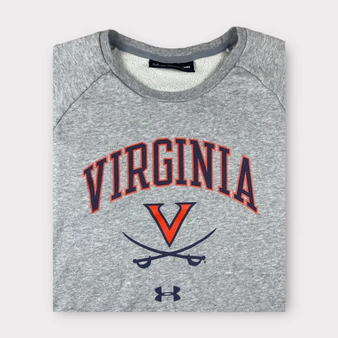 University of Virginia Cavaliers Sweatshirt Men's Size XXL 2XL Gray Under Armour Cover