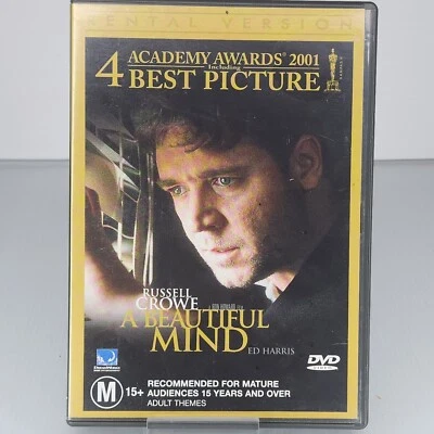 A Beautiful Mind DVD Russell Crowe Paul Bettany Christopher Plummer Adam Goldber - Image 1 of 3